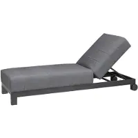CLEMENTO Beziers Gartenliege/Loungeliege Aluminium mit Rollen Sunbrella