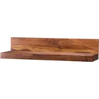 Massivart Wandboard Sheesham massiv gebeizt - 80 cm - MIKKEL