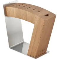 Rösle Messerblock "MoveX" 1 Stk. aus Edelstahl und Ulmenholz, zwei Standpositionen, unbestückt