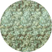 Komar Vliestapete "Vlies selbstklebend - Greenery - Größe 125 x 125 cm" bedruckt glatt Wohnzimmer, Schlafzimmer