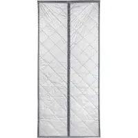 Maximex Türvorhang "Wärmeschutz 2in1" Klettband 1 Stk. tlg. 80x200 cm, Thermo-Vorhang, reflektierende Außenseite, blickdicht