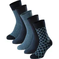 Schiesser Socken "Bluebird" 5 Paar tlg. druckfreier Bund, Fersen und Zehen handgekettelt, Cotton-Mix