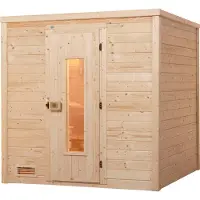 Weka Premium Massivholz-Sauna BERGEN Gr. 2 Sparset 7,5 kW OS inkl. digitaler Steuerung x B x T x H x 196 x 195 x 205