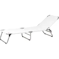 Fiam Dreibeinliege Amigo weiß, Designer Francesco Favagrossa, 60x28 cm