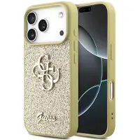 GUESS Apple iPhone 17 Pro Hülle - Kunststoff - - Backcover/Hard Case - Gold