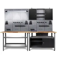 Ondis24 Werkstatt-Set "Erfinder" 5 Stk. tlg. Werkstatteinrichtung 240 cm - Arbeitshöhe 85 cm