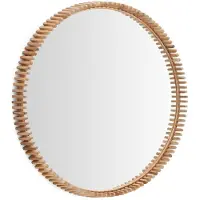 Kave Home Spiegel Polke 100 x 10 x 100 cm Teakholz Wandspiegel Badezimmer Wohnaccessoire