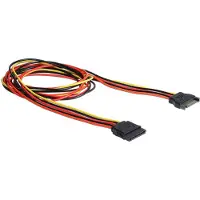 DeLOCK 1m SATA, 1 m, SATA 15-Pin, SATA 15-Pin, Männlich, Weiblich, Mehrfarben