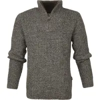 Barbour Pullover Herren New Tyne Half Zip Knitted Jumper Derby Tweed-L