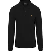 Lyle & Scott Herren Poloshirt mit langen Ärmeln und Kragen