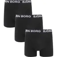 Björn Borg Boxers Cotton Stretch 3er Pack Schwarz - XL