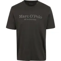 Marc O'Polo T-Shirt , Herren, Gr. M (50), grau (twentyfour grau), Jersey, Obermaterial: 100% Baumwolle, Basic, Rundhals, Shirts T-Shirt, klassisches Logo-T-Shirt