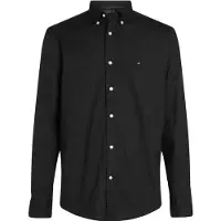 Tommy Hilfiger Poplin Hemd Flex Schwarz