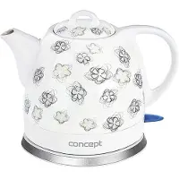 Concept RK0010, 0,8 l, 1000 W, Weiß, Keramik, Wasserstandsanzeige