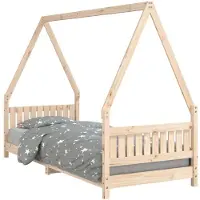 Syfax Kinderbett 80x200 cm Massivholz Kiefer