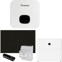Growatt 9kWp PV Komplettanlage mit Glas Glas Modulen und 5kWh Speicher