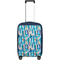 Samsonite TA Revolution - Faltbare Schutzhülle für Koffer Größe S, Kofferhülle passend für 55 cm, Reisekoffer Schutz, mit reflektierendem Detail, Mehrfarbig (City print)