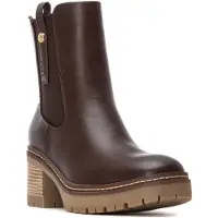 Xti für Damen. 14445603-MARRON Stiefelette 144456 braun (40), 3 bis 5 cm, Reißverschluss, Lässig