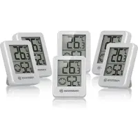 Bresser ClimaTemp Thermo-Hygrometer Indikator 6er Set weiss