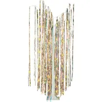 Beliani Outdoor LED Weihnachtsbeleuchtung Mehrfarbig PVC u. Metall 163 cm in Baumform mit Stromanschluss zum Aufstellen Außen Deko Adventsdekoration