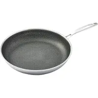 Hensslers | Edelstahlpfanne | 28 cm | Edelstahl | Silberfarben