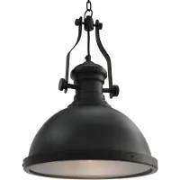 vidaXL Deckenleuchte Schwarz Rund E27