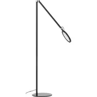 FABAS LUCE Regina - Verstellbare schwarze LED-Stehleuchte aus Metall, H. 135 cm. - Integriertes 9-W-LED-Licht, CCT (3000 K, 4000 K, 5000 K, 6000 K).