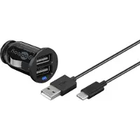 Goobay 58820, Auto, Zigarettenanzünder, 5 V, 1 m, Schwarz