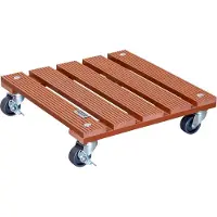 WAGNER System Multi Pflanzenroller aus WPC, terracotta, ca. 29x29 cm