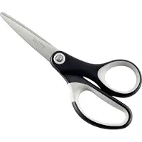 Leitz Schere Titanium 5415, ergonomischer Griff, für Links/Rechtshänder, L 150 mm, titanbeschichteter Stahl/Kunststoff, schwarz