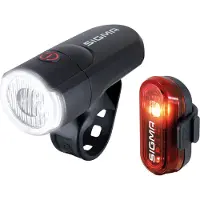 Sigma Fahrradbeleuchtung "Aura 30 Frontlicht und Curve Rücklicht Beleuchtungsset"