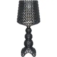 Kartell Mini Kabuki Tischleuchte Schwarz - , Mini Kabuki, dimmbar, Schwarz, für Wohnzimmer, Kunststoff, Design