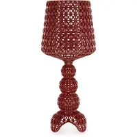 Kartell Mini Kabuki LED-Tischleuchte, dunkelrot, Höhe 70 cm - , Mini Kabuki, dimmbar, Rot, für Wohnzimmer, Kunststoff, Design
