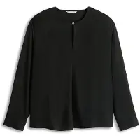 Tommy Hilfiger Bluse WW0WW47339 Schwarz Relaxed Fit