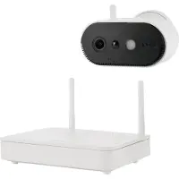 ABUS Akku-Kamera Pro mit Basisstation PPIC91000, weiß