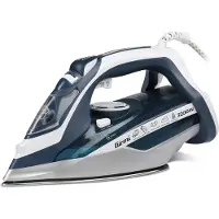 Girmi ST60, Trocken- & Dampfbügeleisen, Edelstahl-Bügelsohle, 70 g/min, Blau, Silber, Weiß, 25 g/min, 0,45 l