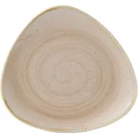 Churchill Livingstone Stonecast Nutmeg Beige Triangel Teller flach 26.5cm