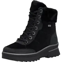 Remonte Schnürstiefel - Schwarz Leder : 42 : Normal Größe: 42 Weite: Normal