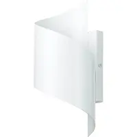 Licht-Erlebnisse Wandleuchte Metall Weiß Modern Design indirektes Licht G9 FLOW Flurlampe Schlafzimmer Beleuchtung