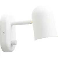 Northern Buddy Wandleuchte White - , Buddy wall, dimmbar, Weiß, für Wohnzimmer, Metall, Skandinavisch