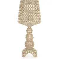 Kartell Mini Kabuki LED-Tischleuchte, beige, Höhe 70 cm - , Mini Kabuki, dimmbar, Beige, für Wohnzimmer, Kunststoff, Design