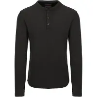 Superdry Langarmshirt "WAFFLE LONG SLEEVE HENLEY TOP"