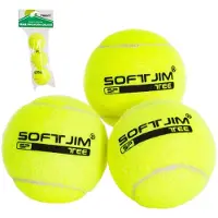 Softee Tennis Training Tennisballtasche Gelb 3 Balls Gelb 3 Balls