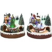 Lumineo LED-Kulisse l16b18h17cm-12l mlt a2 Weihnachtsbeleuchtung (multi)