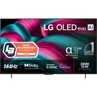 LG OLED evo AI OLED42C55LA, 106,7 cm (42"), 3840 x 2160 Pixel, OLED evo, Smart-TV, WLAN, Schwarz