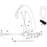 Mavic Comete Pro Carbon Ust Hintere Rechte Speichen 12 Einheiten