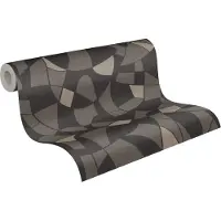 A.S. Création Vliestapete "Antigua Tapete mit Formen" gemustert matt neutral leicht strukturiert Grafiktapete Retrotapete Tapeten Wohnzimmer Schlafzimmer Küche Design
