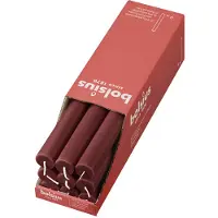 Bolsius Stabkerzen Rustik, 23/270 mm, Samtrot, , Brenndauer ca. 13h, 9 Stück pro Verpackung