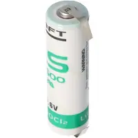 Saft Batterie LS14500CNR mit U-Form Lötfahnen