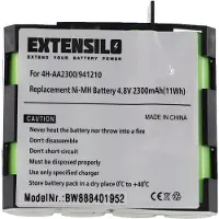AccuCell Medizintechnik-Akku als Ersatz für Compex 941210, 941213, 4H-AA1500, 4H-AA2000 - 2300mAh, 4,8V, NiMH